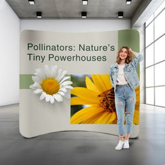 Curved exhibition wall 2.4 m