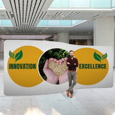 Wave exhibition wall 6 m