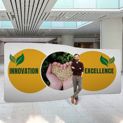 Wave exhibition wall 6 m