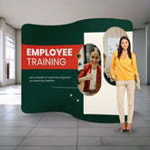 Wave exhibition wall 3 m