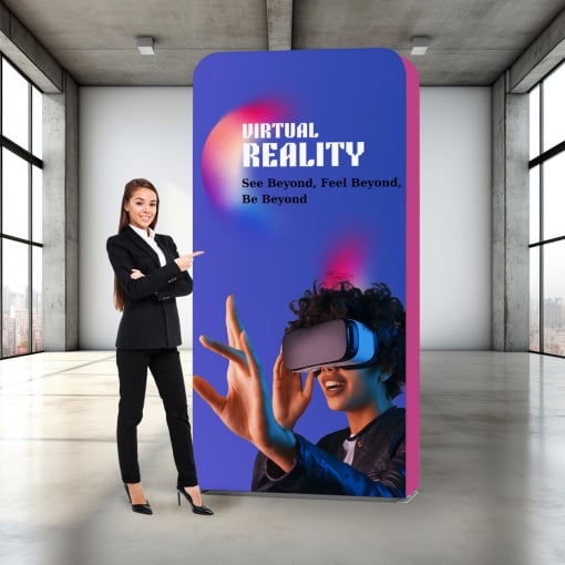 Gerade 3D Wand 1,5x3 m