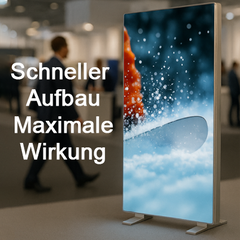 Transportable LED Messewand 1 x 2,5 m