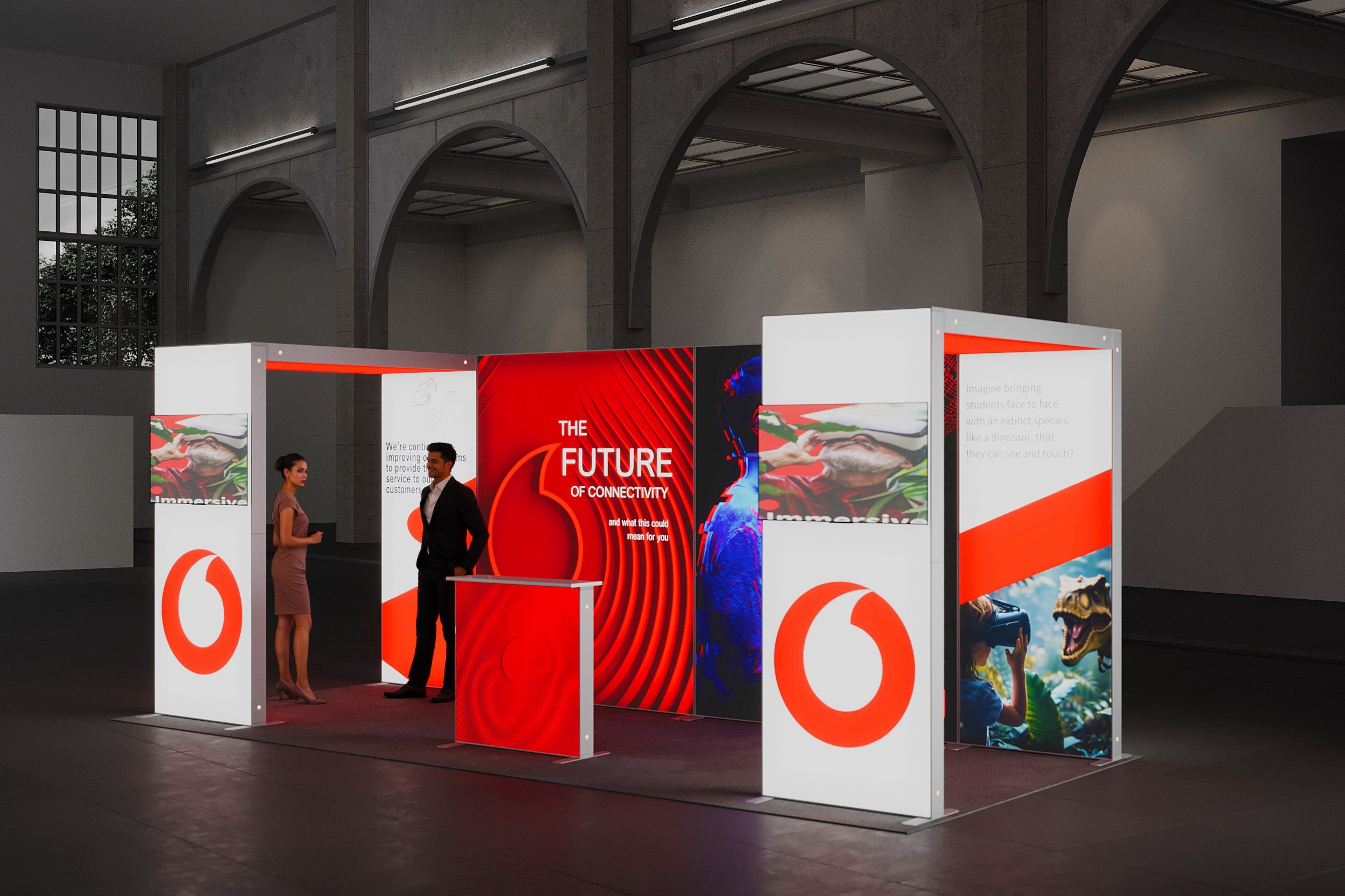 Rhea LED Messestand