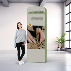 Gerade 3D Wand 1x3 m