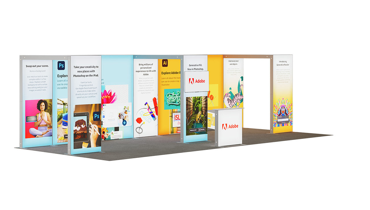 LED Iris LED Ausstellungsstand