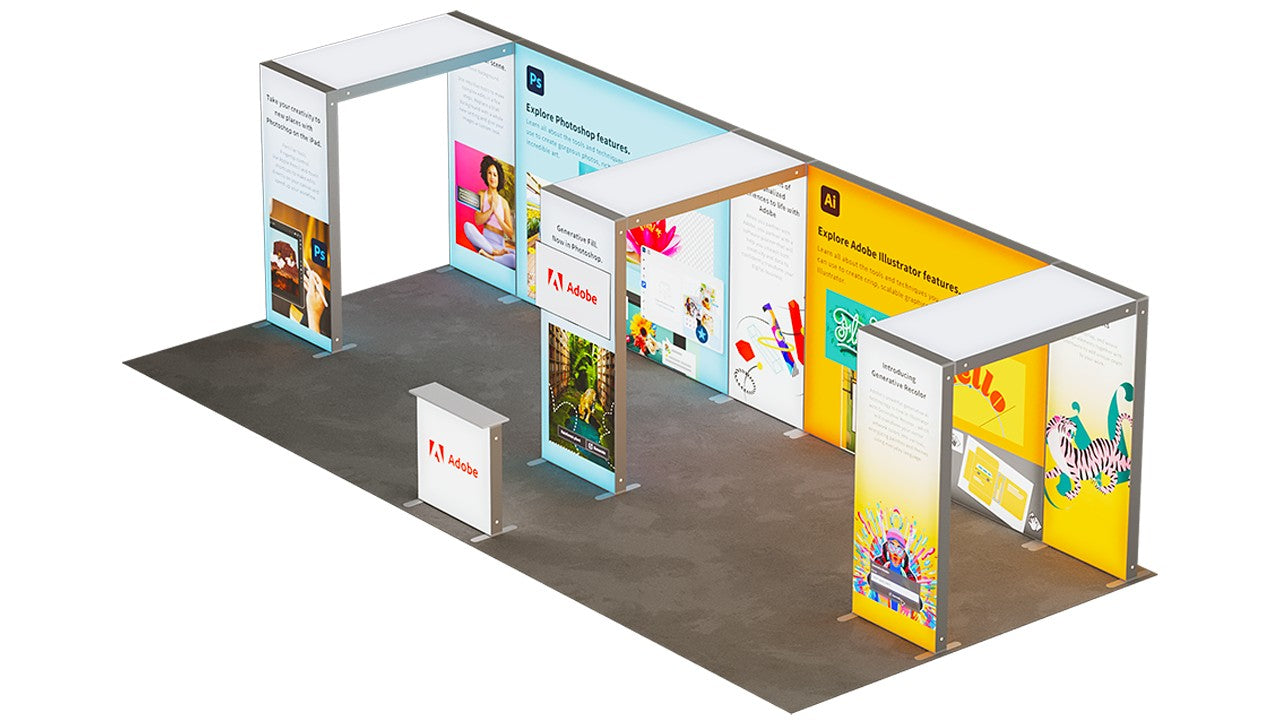 LED Iris LED Ausstellungsstand