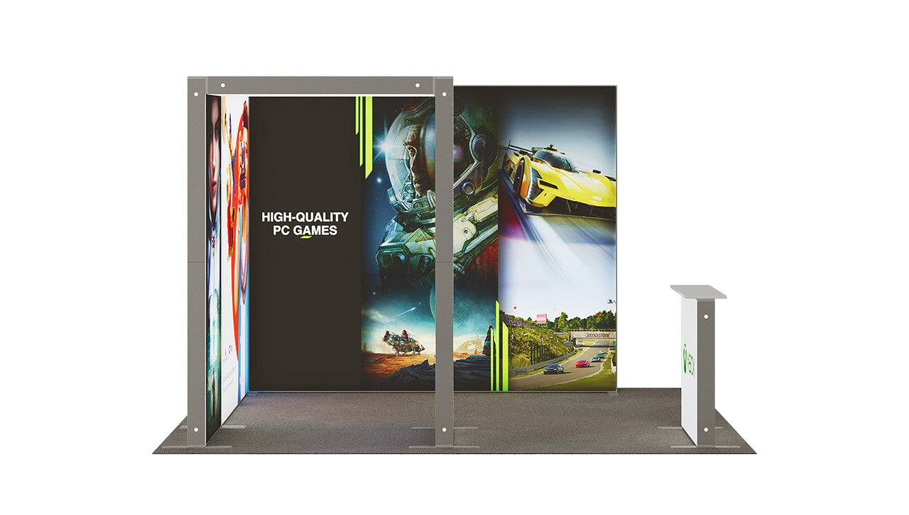 Pluto LED Messestand