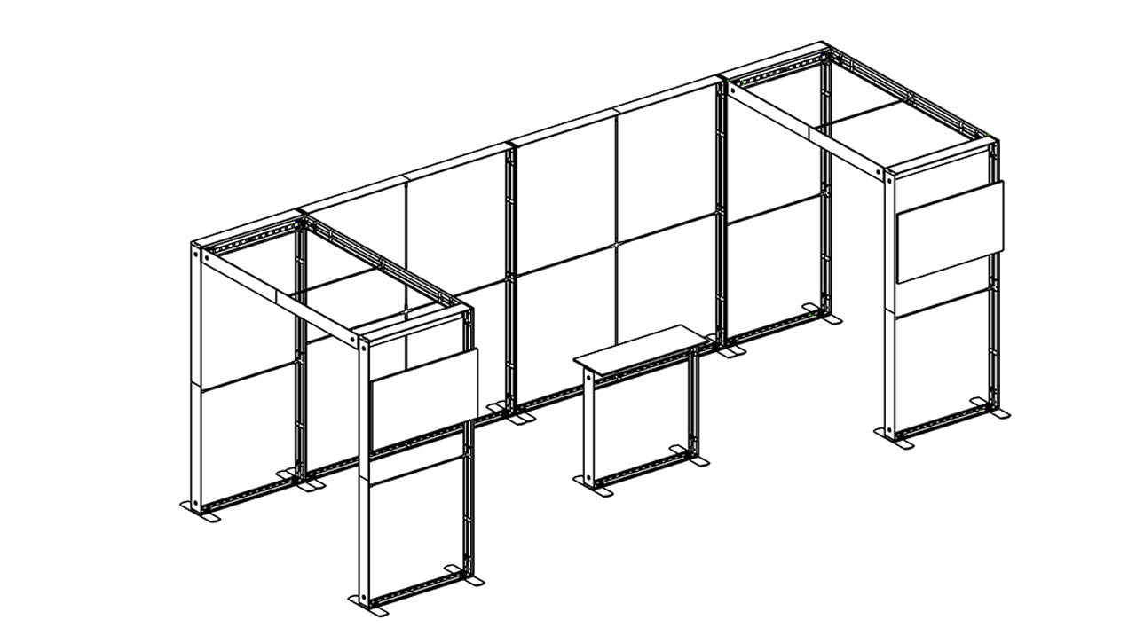 Rhea LED Messestand